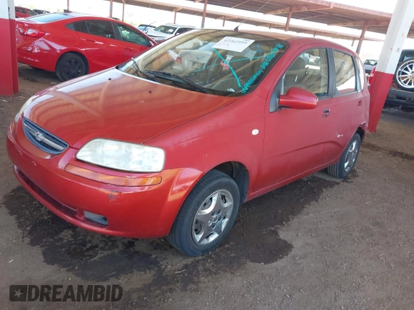 2006 Chevrolet Aveo LS with VIN KL1TD66676B669984, listed as a IAAI auction lot 42262995 with Not provided miles and . Bid and sale history available at DreamBid. Image 2.