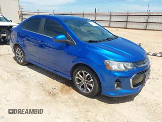 2019 Chevrolet Sonic LT z VIN 1G1JD5SB9K4109517, wystawiony jako IAAI lot #42163263 z przebiegiem 112 148 mil mil oraz . Historia ofert i sprzedaży dostępna na DreamBid. Obrazek 1.