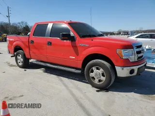 2014 Ford F-150 XL with VIN 1FTFW1ET8EFB13717, listed as a Copart auction lot 48221805 with 208,470 mi miles and Salvage Title. Bid and sale history available at carsss.com. Image 4.