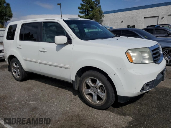 2014 Honda Pilot EX-L with VIN 5FNYF3H52EB005809, listed as a Copart auction lot 49451195 with 147,181 mi miles and Salvage Title. Bid and sale history available at DreamBid. Image 4.