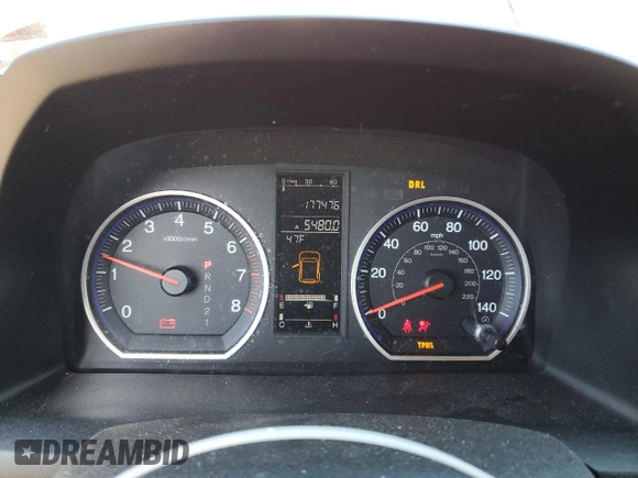 2007 Honda CR-V EX-L with VIN JHLRE487X7C080730, listed as a Copart auction lot 42798955 with 177,476 mi miles and Salvage Title. Bid and sale history available at carsss.com. Image 9.