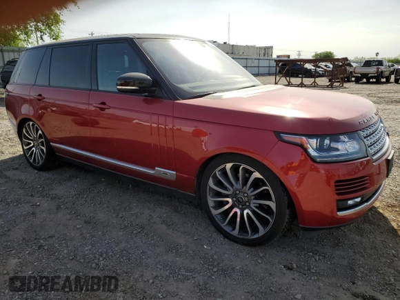 2016 Land Rover Range Rover Supercharged with VIN SALGS3EF9GA260742, listed as a Copart auction lot 49977975 with 98,159 mi miles and Salvage Title. Bid and sale history available at carsss.com. Image 4.
