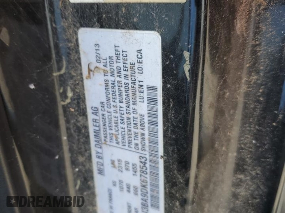 2013 Smart fortwo Pure z VIN WMEEJ3BA9DK678543, wystawiony jako Copart lot #72659984 z przebiegiem Nie podano mil oraz Czysty tytuł • Clean title. Historia ofert i sprzedaży dostępna na DreamBid. Obrazek 12.