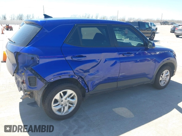 2022 Hyundai Venue SE with VIN KMHRB8A39NU202839, listed as a IAAI auction lot 41729776 with 27,154 mi miles and . Bid and sale history available at DreamBid. Image 6.