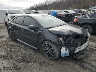 2021 Toyota Corolla SE with VIN JTDS4MCE2MJ076752, listed as a Copart auction lot 41932715 with 59,972 mi miles and Salvage Title. Bid and sale history available at carsss.com. Image 4.