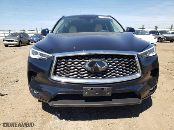 2022 Infiniti QX50 LUXE with VIN 3PCAJ5BBXNF115520, listed as a Copart auction lot 58223974 with 18,304 mi miles and Salvage Title. Bid and sale history available at carsss.com. Image 5.