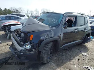 2018 Jeep Renegade Latitude with VIN ZACCJABB5JPH44042, listed as a IAAI auction lot 41308944 with 1 mi miles. Bid and sale history available at carsss.com. Image 16.