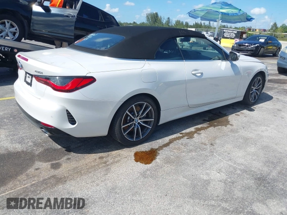 2025 BMW 4 Series 430i with VIN WBA33DB05SCU55191, listed as a IAAI auction lot 42477824 with 6,224 mi miles and . Bid and sale history available at DreamBid. Image 4.