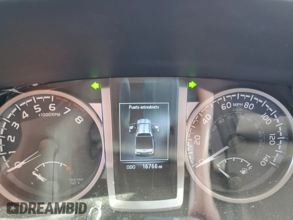 2023 Toyota Tacoma SR z VIN 3TYCZ5AN0PT113503, wystawiony jako Copart lot #59701355 z przebiegiem 16 766 mil mil oraz Szkoda całkowita • Salvage title. Historia ofert i sprzedaży dostępna na DreamBid. Obrazek 9.