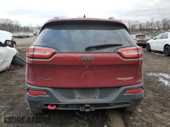 2017 Jeep Cherokee Trailhawk L Plus with VIN 1C4PJMBB6HW581711, listed as a Copart auction lot 89088395 with 102,365 mi miles and Salvage Title. Bid and sale history available at carsss.com. Image 6.