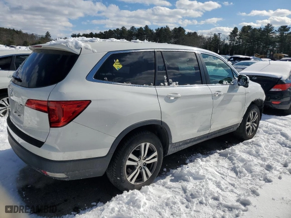 2018 Honda Pilot EX-L with VIN 5FNYF5H50JB003868, listed as a Copart auction lot 43184505 with 108,501 mi miles and Salvage Title. Bid and sale history available at carsss.com. Image 3.