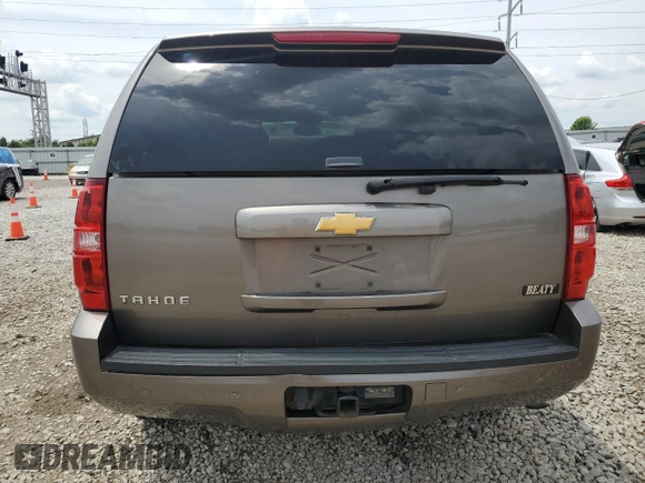 2013 Chevrolet Tahoe LT with VIN 1GNSKBE08DR108589, listed as a Copart auction lot 60191675 with 221,595 mi miles and Salvage title. Bid and sale history available at DreamBid. Image 6.