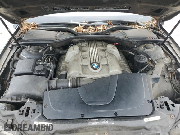 2004 BMW 7 Series 745i with VIN WBAGL63404DP71724, listed as a Copart auction lot 52178015 with Not Provided miles and Clean Title. Bid and sale history available at DreamBid. Image 11.