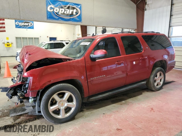 2014 Chevrolet Suburban LT with VIN 1GNSKJE79ER222304, listed as a Copart auction lot 51489115 with 176,468 mi miles and Salvage Title. Bid and sale history available at carsss.com. Image 1.