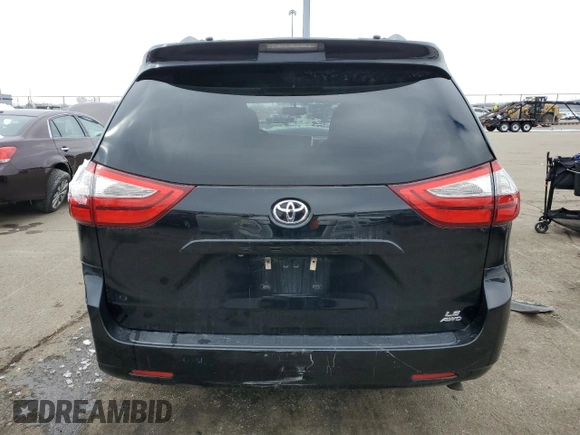 2017 Toyota Sienna LE with VIN 5TDJZ3DC7HS185821, listed as a Copart auction lot 45869055 with 99,169 mi miles and Salvage Title. Bid and sale history available at carsss.com. Image 6.