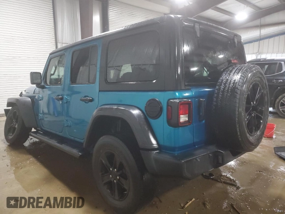 2020 Jeep Wrangler Unlimited Sport Altitude with VIN 1C4HJXDNXLW335332, listed as a Copart auction lot 62008745 with 57,449 mi miles and Salvage title. Bid and sale history available at DreamBid. Image 2.