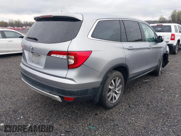 2019 Honda Pilot EX-L z VIN 5FNYF5H55KB045230, wystawiony jako IAAI lot #41953954 z przebiegiem 101 721 mil mil oraz . Historia ofert i sprzedaży dostępna na DreamBid. Obrazek 4.