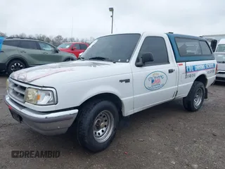1997 Ford Ranger XLT with VIN 1FTCR10A3VTA48499, listed as a IAAI auction lot 41974081 with 150,447 mi miles. Bid and sale history available at carsss.com. Image 2.