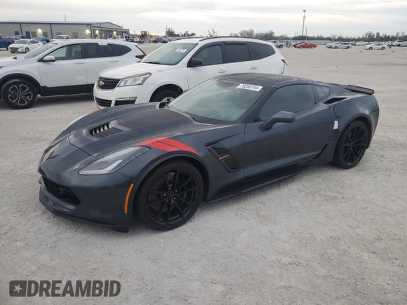 2019 Chevrolet Corvette Grand Sport 2LT with VIN 1G1YX2D70K5115777, listed as a Copart auction lot 78260744 with 0 mi miles and Non Repairable. Bid and sale history available at carsss.com. Image 1.