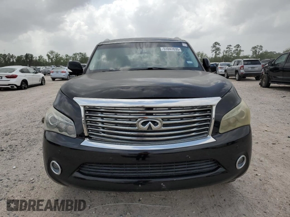 2012 Infiniti QX56 8-passenger with VIN JN8AZ2NDXC9715289, listed as a Copart auction lot 51847835 with 144,489 mi miles and Clean Title. Bid and sale history available at carsss.com. Image 5.