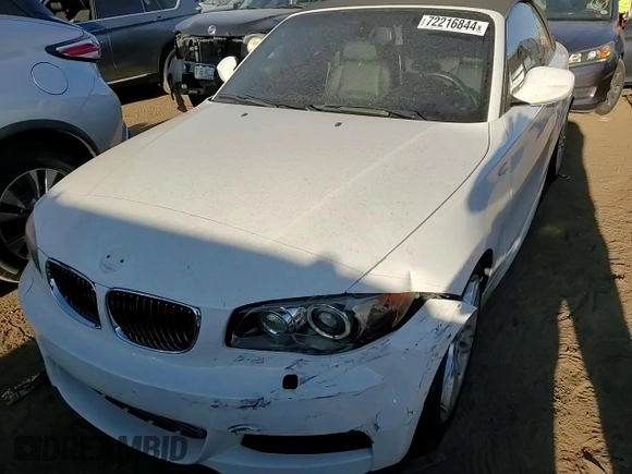 2010 BMW 1 Series 135i with VIN WBAUN9C57AVK41344, listed as a Copart auction lot 72216844 with 122,145 mi miles and Salvage Title. Bid and sale history available at carsss.com. Image 11.