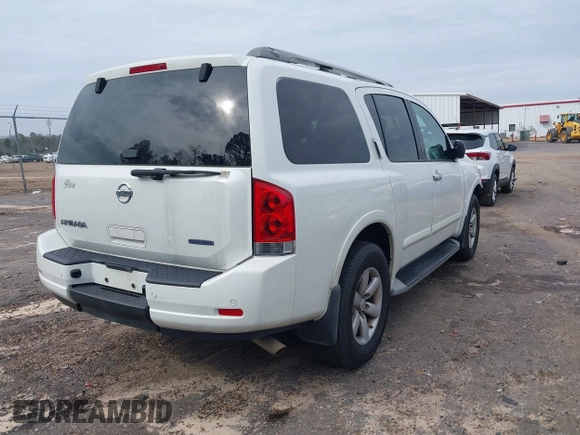 2013 Nissan Armada SL z VIN 5N1BA0ND5DN608652, wystawiony jako IAAI lot #41600215 z przebiegiem 88 027 mil mil oraz . Historia ofert i sprzedaży dostępna na DreamBid. Obrazek 4.