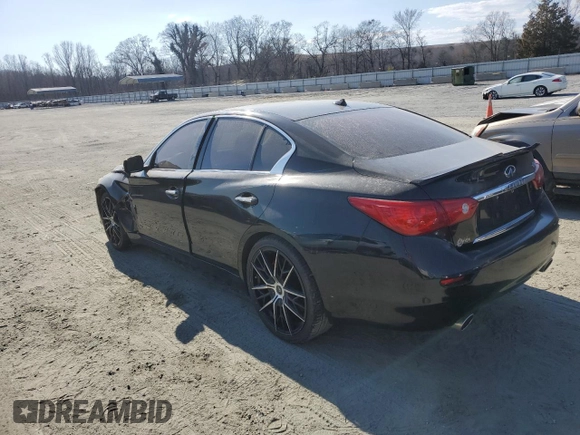 2014 Infiniti Q50 Premium z VIN JN1BV7AP5EM671861, wystawiony jako Copart lot #46844125 z przebiegiem 132 124 mil mil oraz Szkoda całkowita • Salvage title. Historia ofert i sprzedaży dostępna na DreamBid. Obrazek 2.
