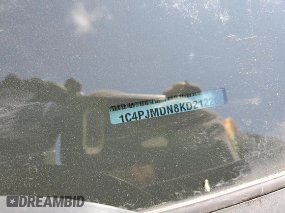 2019 Jeep Cherokee Limited с VIN 1C4PJMDN8KD212200, выставлен на аукционе Copart как лот 59938735 с пробегом 94 699 миль миль и Чистый • Clean title. История ставок и продаж доступна на DreamBid. Изображение 12.