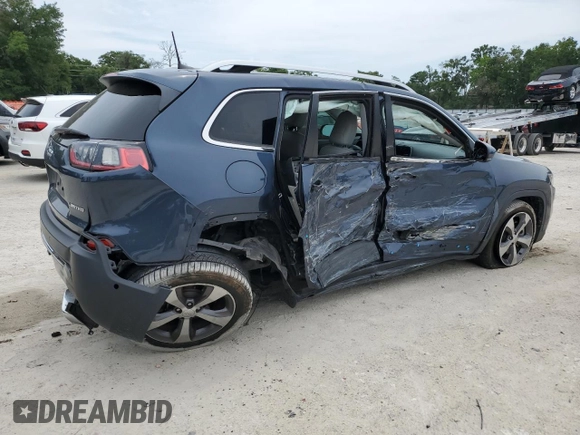 2019 Jeep Cherokee Limited with VIN 1C4PJLDX9KD470978, listed as a Copart auction lot 55877405 with 89,408 mi miles and Non repairable. Bid and sale history available at DreamBid. Image 3.