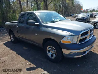 2010 Dodge Ram 1500 SLT with VIN 1D7RV1GPXAS231999, listed as a IAAI auction lot 42115453 with 105,099 mi miles. Bid and sale history available at carsss.com. Image 1.