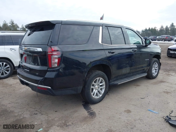 2023 Chevrolet Tahoe LT with VIN 1GNSKNKD7PR190313, listed as a IAAI auction lot 41722905 with 54,798 mi miles. Bid and sale history available at carsss.com. Image 4.