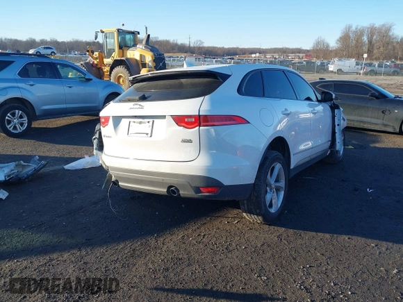 2018 Jaguar F-Pace 25t Premium with VIN SADCJ2FX2JA249006, listed as a IAAI auction lot 41416304 with 88,566 mi miles and . Bid and sale history available at DreamBid. Image 4.