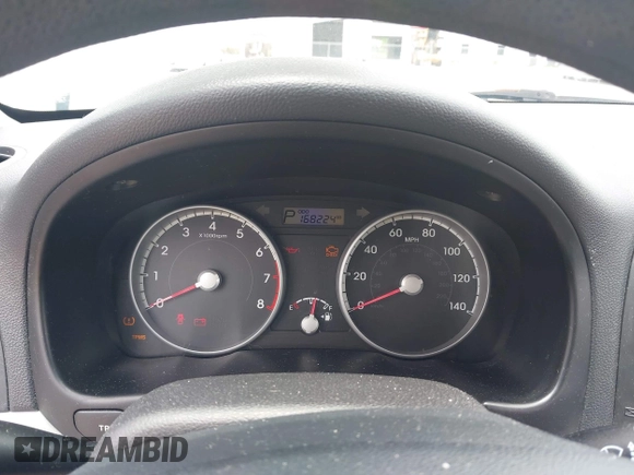 2010 Hyundai Accent GS with VIN KMHCM3AC6AU166878, listed as a IAAI auction lot 42426645 with 168,224 mi miles and . Bid and sale history available at DreamBid. Image 7.