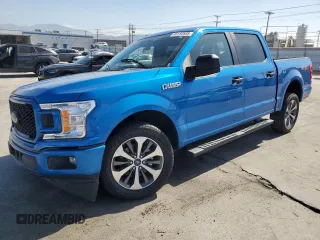 2019 Ford F-150 XL with VIN 1FTEW1CP7KKC69686, listed as a Copart auction lot 49140595 with 96,446 mi miles and Salvage Title. Bid and sale history available at carsss.com. Image 1.