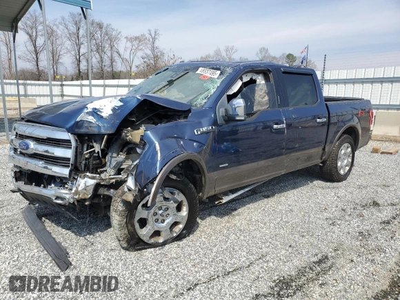 2015 Ford F-150 XLT with VIN 1FTEW1EG2FKE61004, listed as a Copart auction lot 48537495 with 224,021 mi miles and Salvage Title. Bid and sale history available at carsss.com. Image 1.