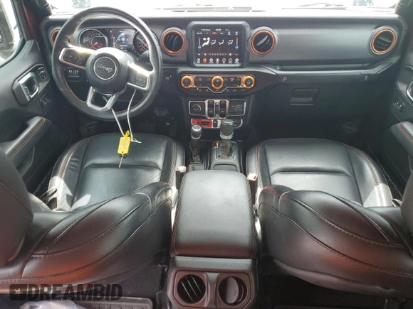 2021 Jeep Gladiator Mojave with VIN 1C6JJTEG9ML552066, listed as a Copart auction lot 63480955 with 55,677 mi miles and Salvage title. Bid and sale history available at DreamBid. Image 8.
