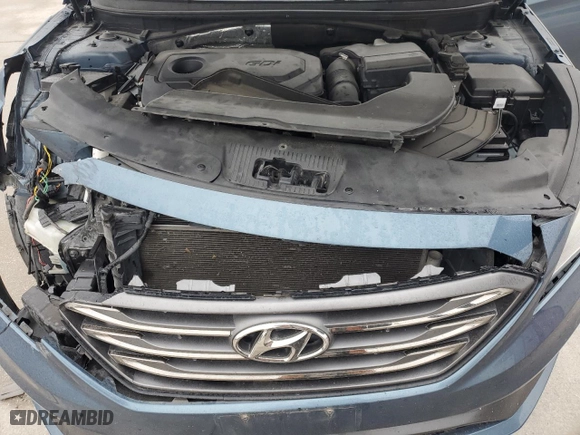 2015 Hyundai Sonata 2.4L Sport with VIN 5NPE34AF6FH107413, listed as a Copart auction lot 43943865 with 0 mi miles and Salvage Title. Bid and sale history available at carsss.com. Image 11.