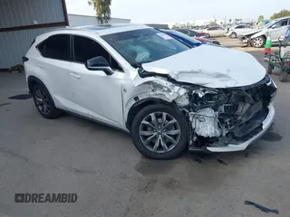 2015 Lexus NX 200t with VIN JTJYARBZ2F2003833, listed as a IAAI auction lot 41614895 with 168,949 mi miles. Bid and sale history available at carsss.com. Image 1.