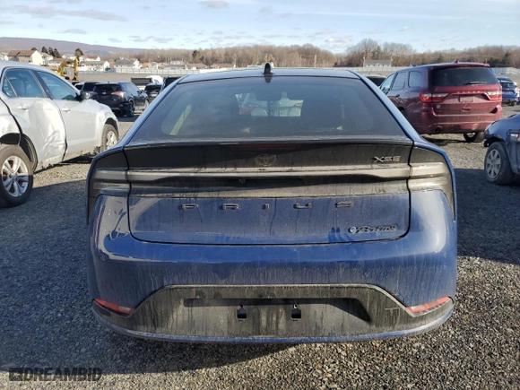 2023 Toyota Prius Prime SE with VIN JTDACACU4P3006814, listed as a Copart auction lot 42130365 with 13,315 mi miles and Salvage Title. Bid and sale history available at carsss.com. Image 6.