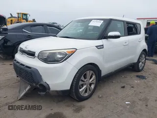 2014 Kia Soul + with VIN KNDJP3A55E7097836, listed as a IAAI auction lot 41276910 with 127,280 mi miles and . Bid and sale history available at DreamBid. Image 2.