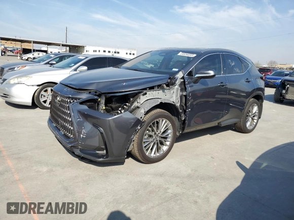 2022 Lexus NX with VIN JTJGKCEZ2N5005578, listed as a Copart auction lot 44634033 with 2,037 mi miles. Bid and sale history available at carsss.com. Image 1.