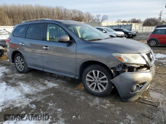 2015 Nissan Pathfinder S z VIN 5N1AR2MM7FC649087, wystawiony jako Copart lot #42124405 z przebiegiem 104 426 mil mil oraz Czysty tytuł • Clean title. Historia ofert i sprzedaży dostępna na DreamBid. Obrazek 4.