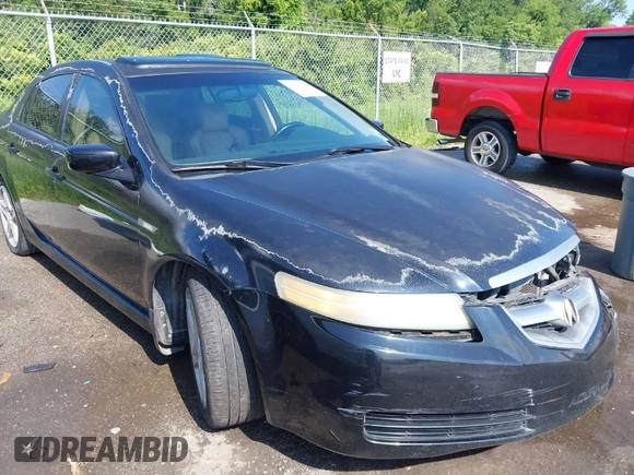 2004 Acura TL with VIN 19UUA66234A016107, listed as a IAAI auction lot 39604354 with 281,450 mi miles. Bid and sale history available at carsss.com. Image 1.