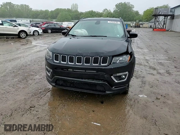 2021 Jeep Compass Altitude with VIN 3C4NJDBB7MT517572, listed as a Copart auction lot 57834785 with 23,523 mi miles and Non repairable. Bid and sale history available at DreamBid. Image 14.