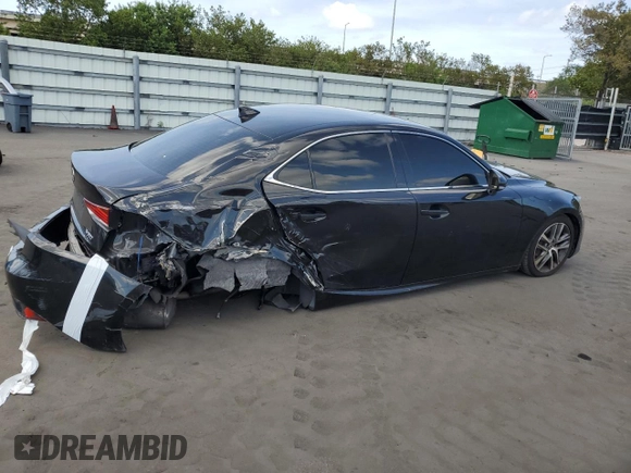 2020 Lexus IS 300 with VIN JTHAA1D21L5108510, listed as a Copart auction lot 56178025 with 57,239 mi miles and Non repairable. Bid and sale history available at DreamBid. Image 3.