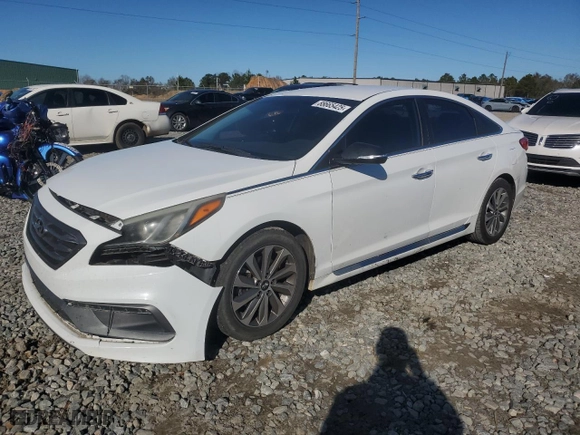 2016 Hyundai Sonata 2.4L Sport with VIN 5NPE34AF5GH331998, listed as a Copart auction lot 88665425 with 137,622 mi miles and Salvage Title. Bid and sale history available at carsss.com. Image 1.