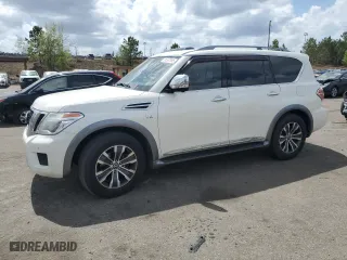 2017 Nissan Armada SV with VIN JN8AY2NC4H9503019, listed as a Copart auction lot 51537995 with 157,084 mi miles and Clean Title. Bid and sale history available at carsss.com. Image 1.