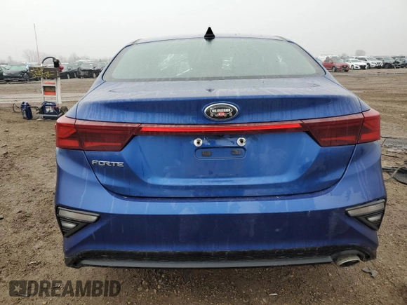2020 Kia Forte LXS with VIN 3KPF24AD9LE255383, listed as a Copart auction lot 43591265 with 34,394 mi miles and Salvage Title. Bid and sale history available at carsss.com. Image 6.
