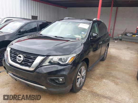2018 Nissan Pathfinder SL with VIN 5N1DR2MN0JC633392, listed as a IAAI auction lot 41819626 with 160,504 mi miles. Bid and sale history available at carsss.com. Image 2.