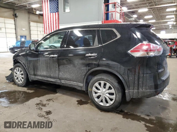 2014 Nissan Rogue S with VIN 5N1AT2MV5EC856022, listed as a Copart auction lot 44601055 with 95,637 mi miles and Salvage Title. Bid and sale history available at carsss.com. Image 2.